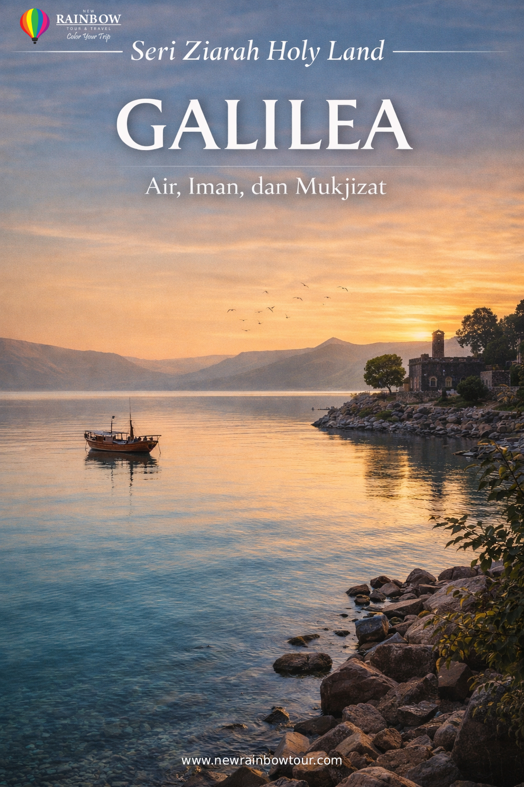 Danau Galilea, tempat Yesus menenangkan badai dan memanggil para murid